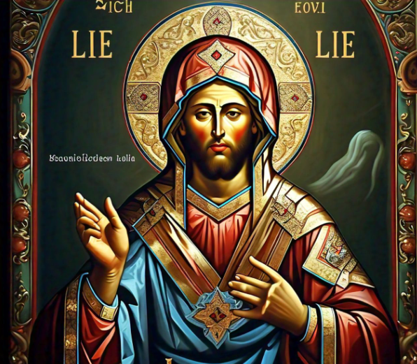 Orthodox Icon Projecting Lie