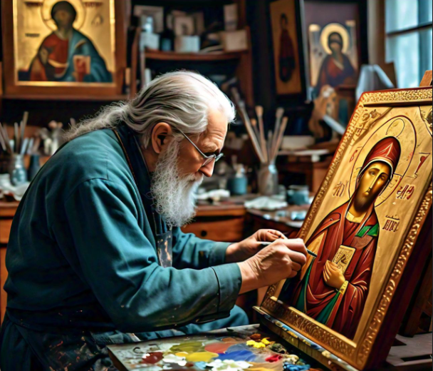 Orthodox Icon Projecting Lie