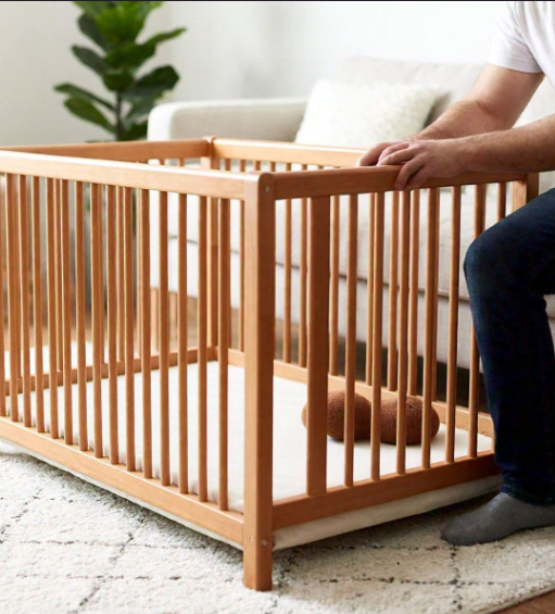 Wooden Baby Playpen 60x70 Inch